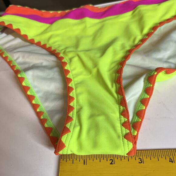 Sexy body 2-piece Color Block ,High Cut,Mid Waisted,Bandeau Adjustable Straps M - Picture 7 of 14